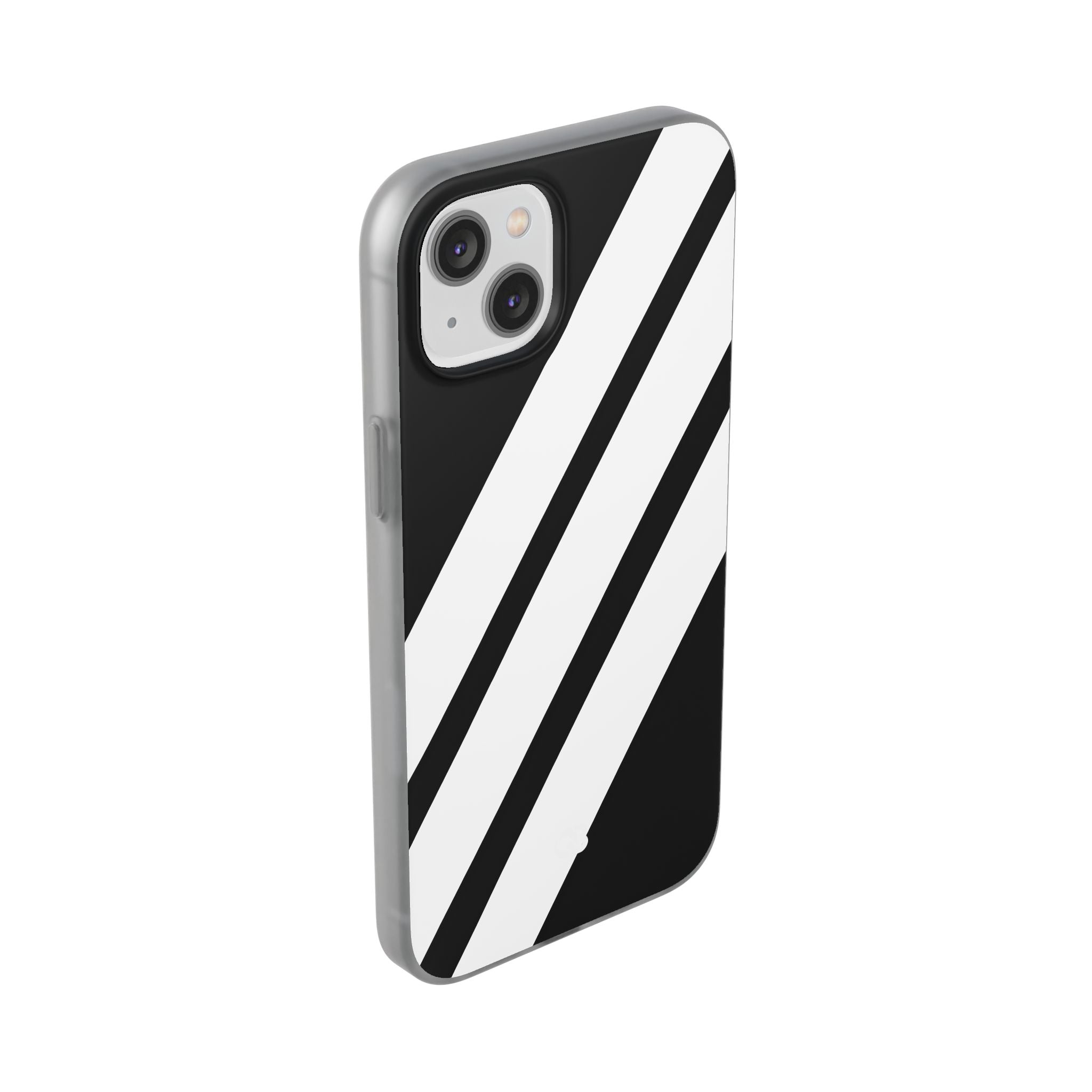 Obsidian White Bars · Soft Handyhülle für iPhone