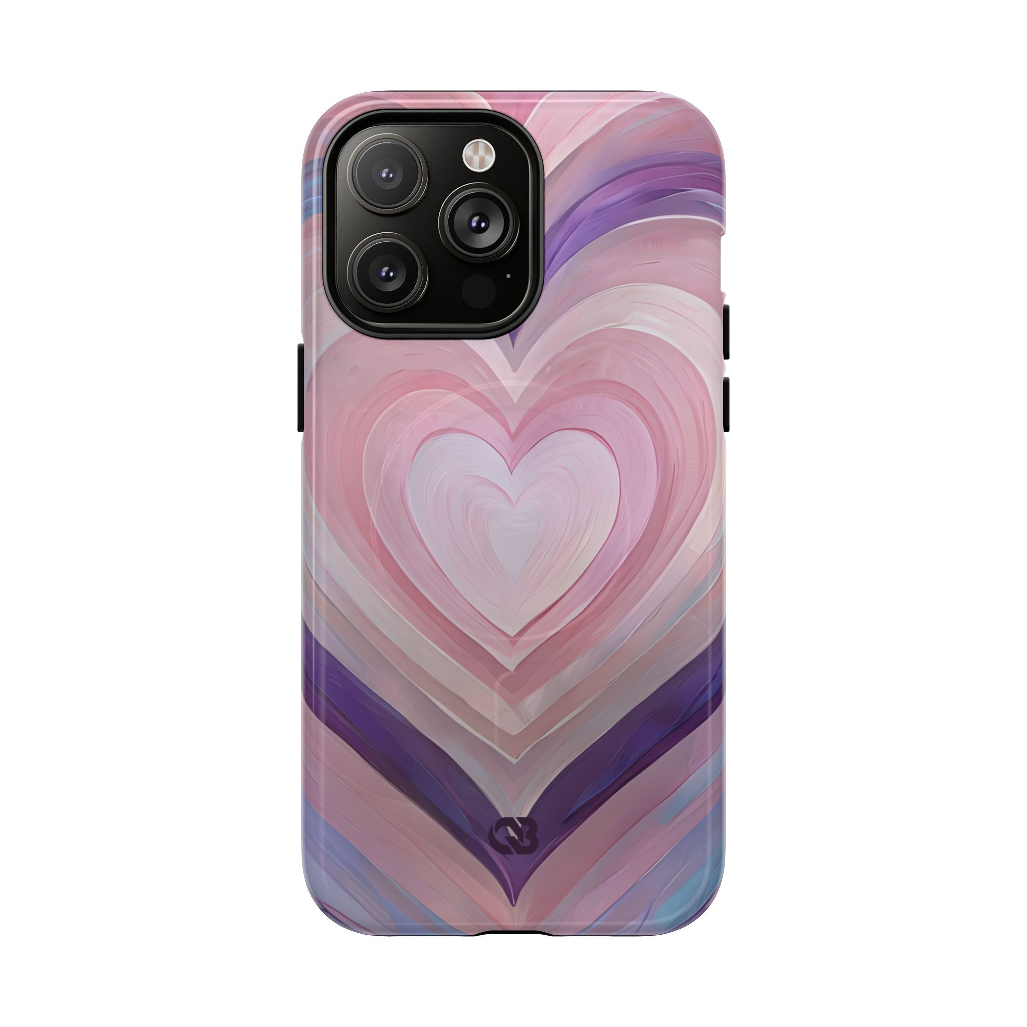 Lavender Pulse Hearts · Tough+ Magsafe