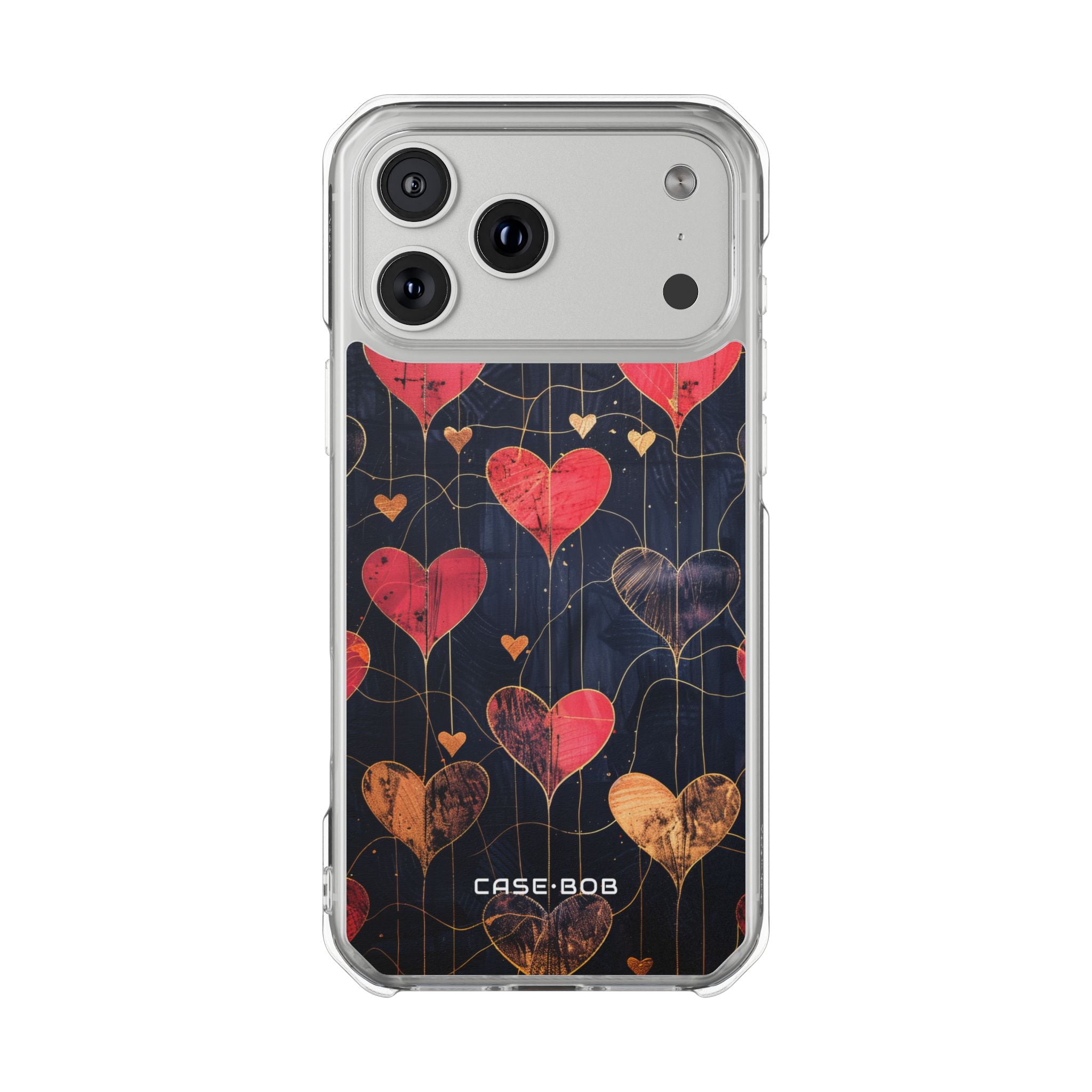 Golden Heartbeat iPhone 17 Pro Max Cover - Impact