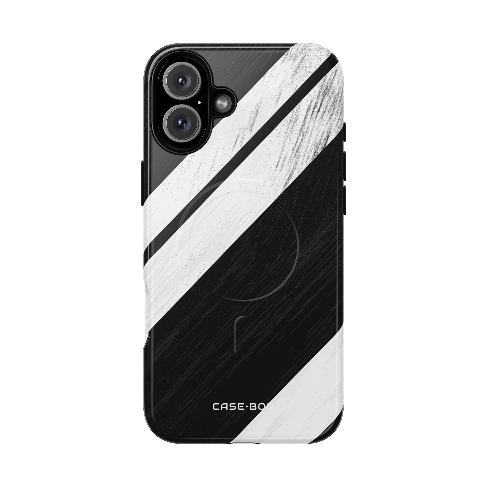 Distressed Stripe Motion iPhone 16 Plus Skal - Tough+