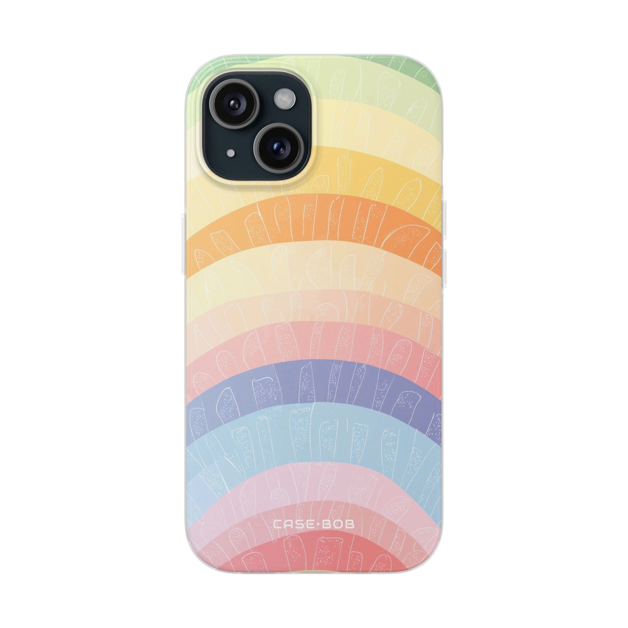 Pastell Regenbogen Bänder iPhone 15 Case - Soft