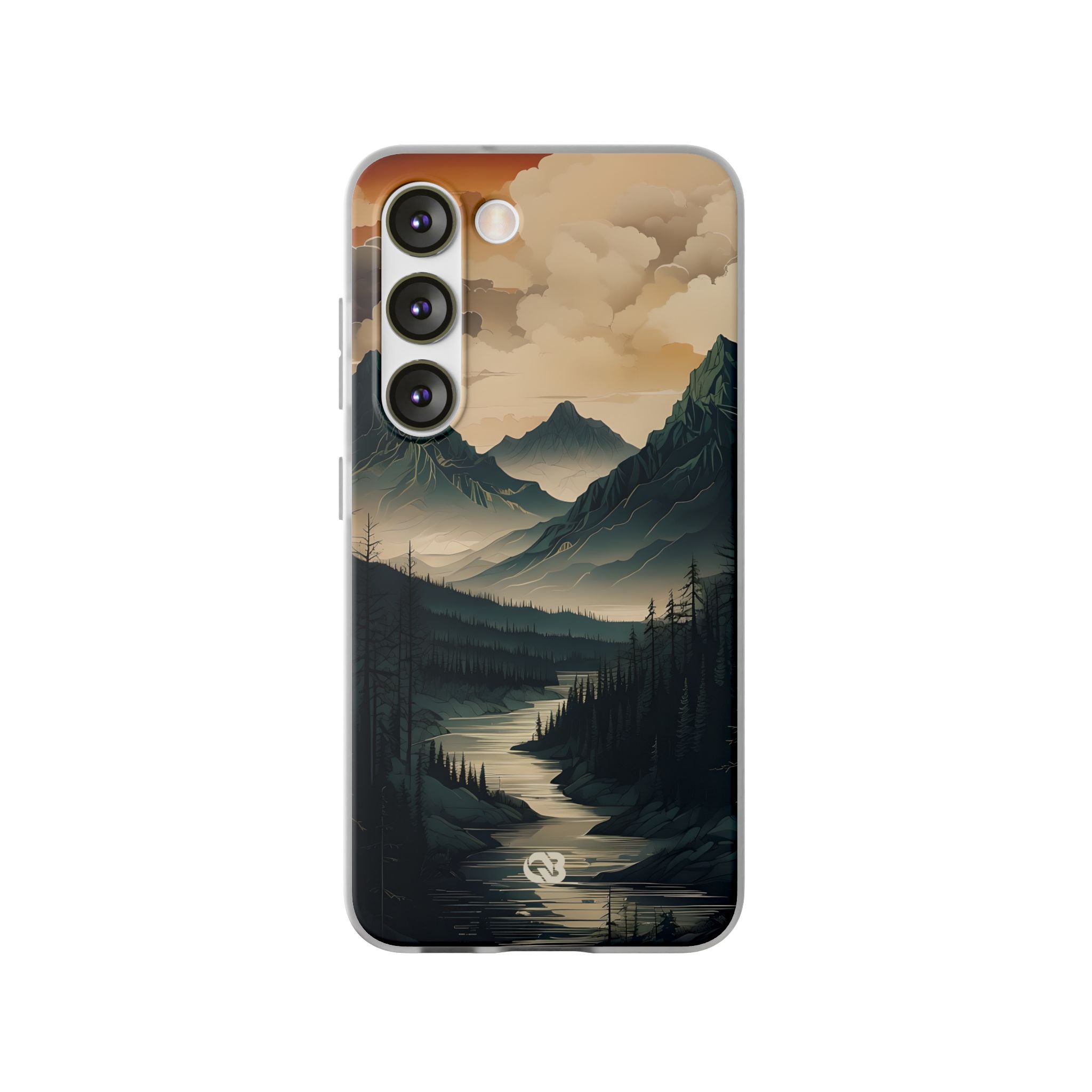 Summit River Dusk · Soft Phone Case for Samsung