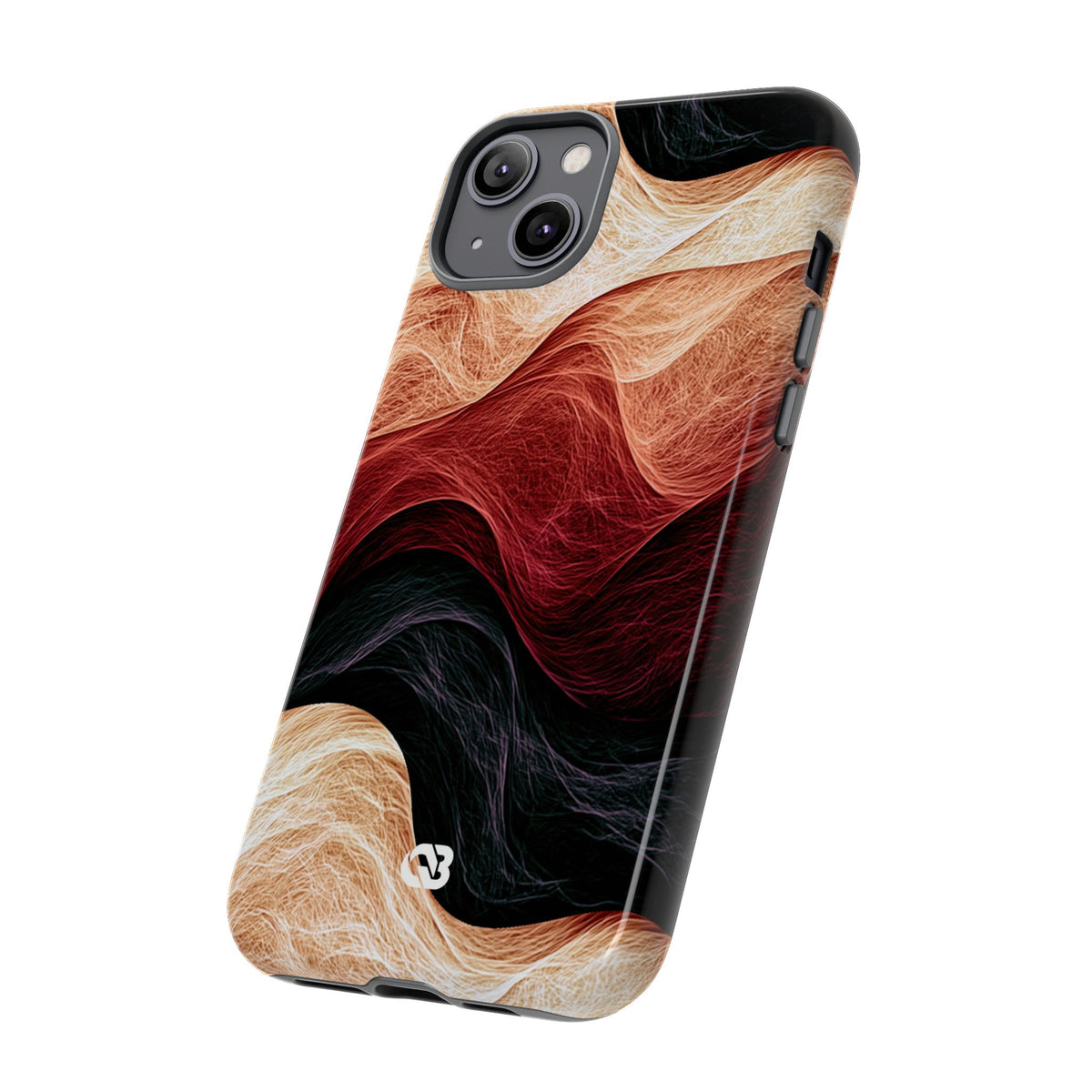 Ember Wave Dispersion · Tough Phone Case for iPhone · Red