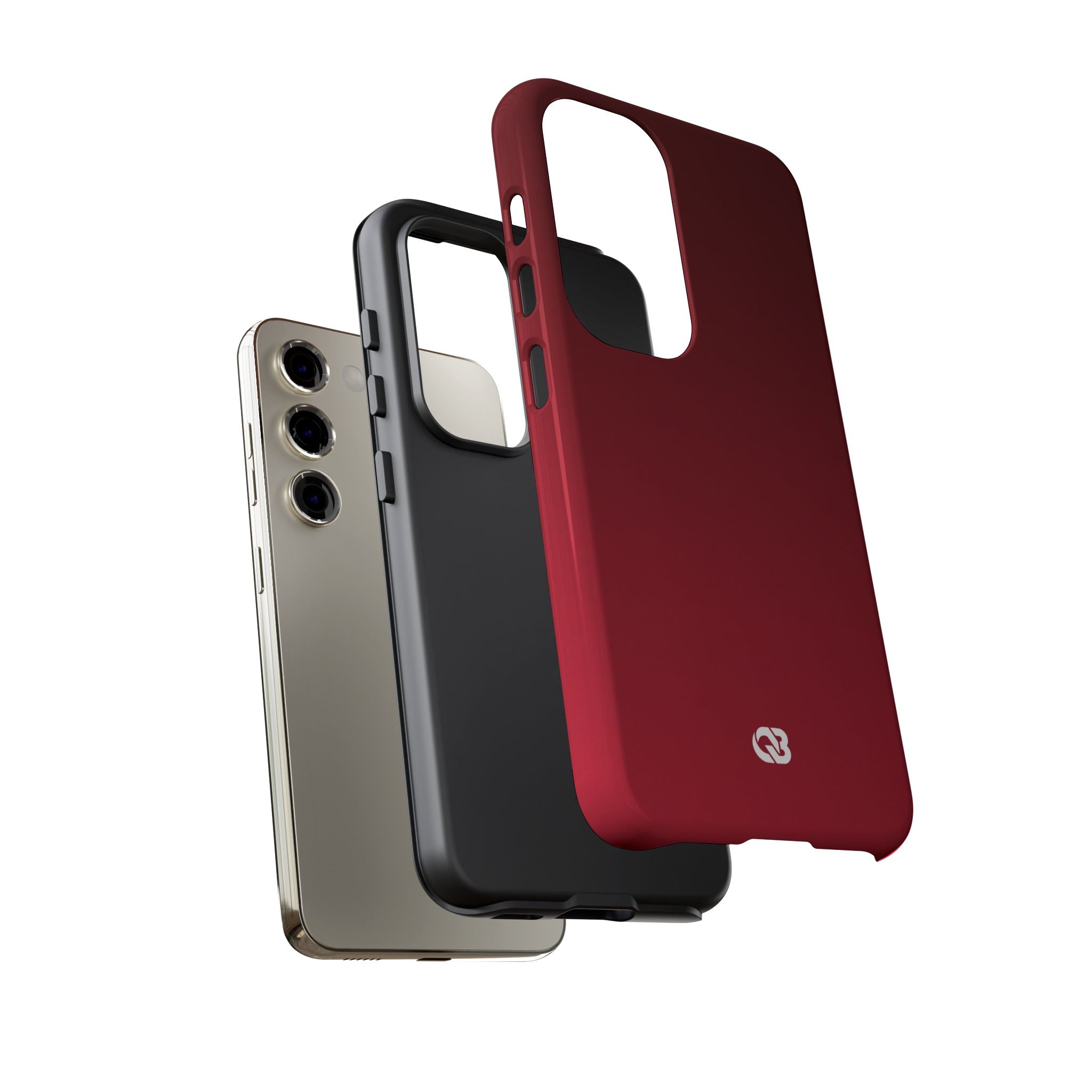 Red Tough Phone Case for Samsung - Crimson Velvet Fade