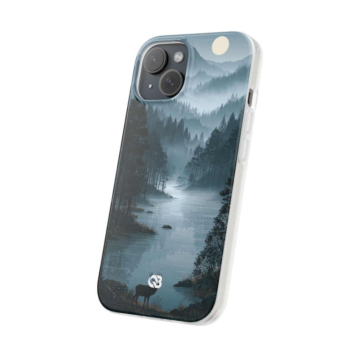 Silent Nordic Fjord · Lite Phone Case for iPhone · Blue