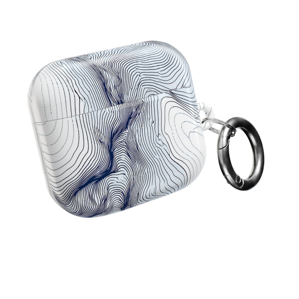 Nordic Ridge Contour · Hard Case for AirPods & AirPods Pro · White