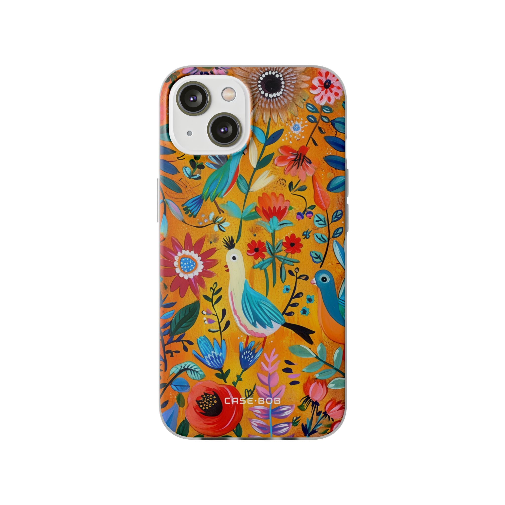 Colorful Birds Bloom iPhone 14 Case - Soft