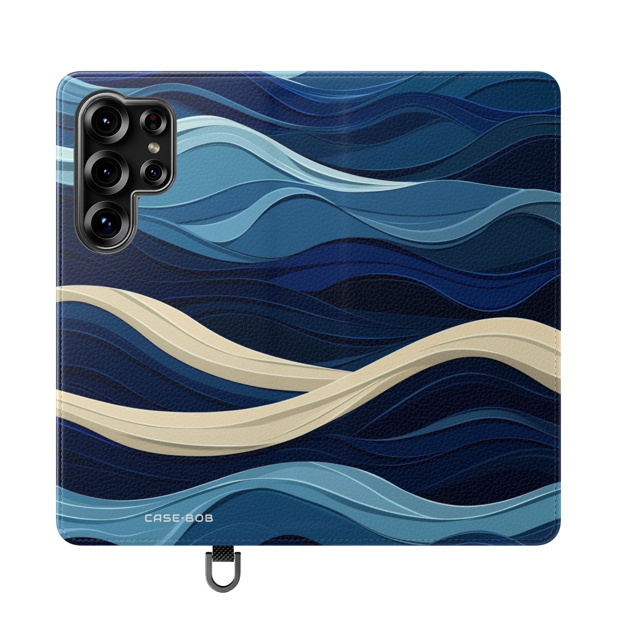 Blue Wave Flow - Samsung S25 Ultra Case - Wallet