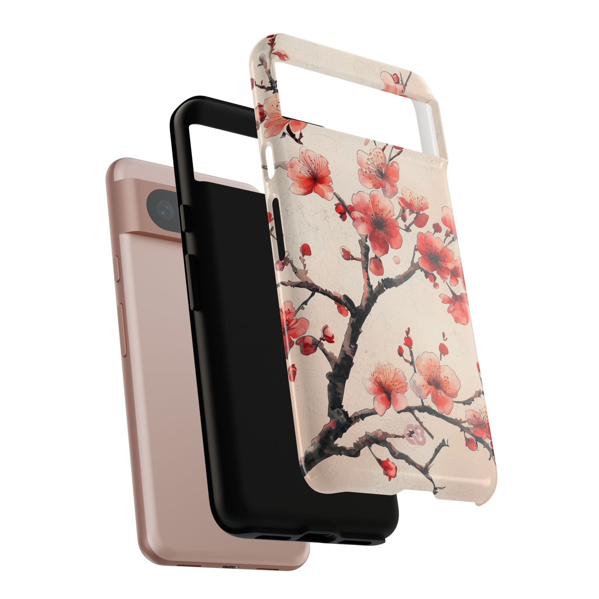 Crimson Silk Flora · Tough Phone Case for Google Pixel