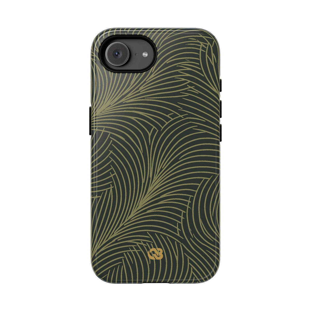 Midnight Palm Frond · Tough Phone Case for iPhone · Green