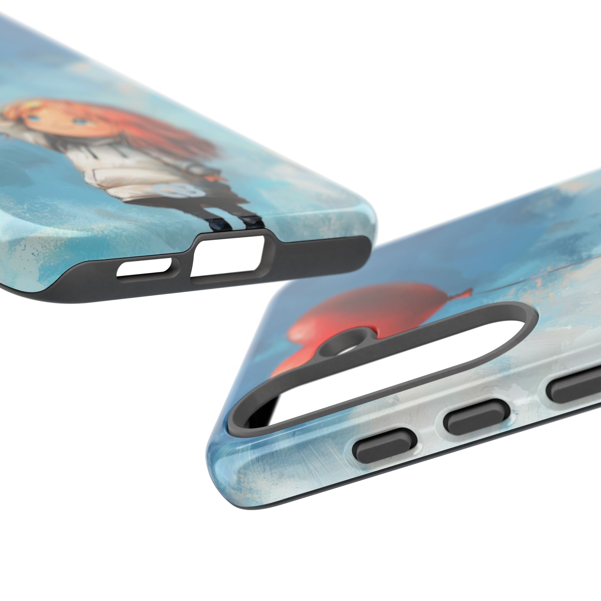 Crimson Heart Sky · Tough Phone Case for Samsung