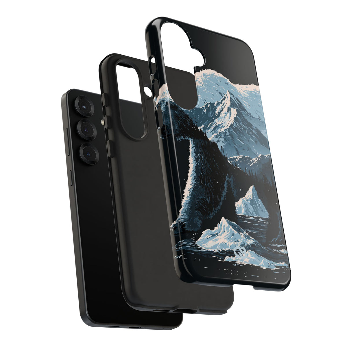 Nordic Arctic Bear · Tough Phone Case for Samsung · Black