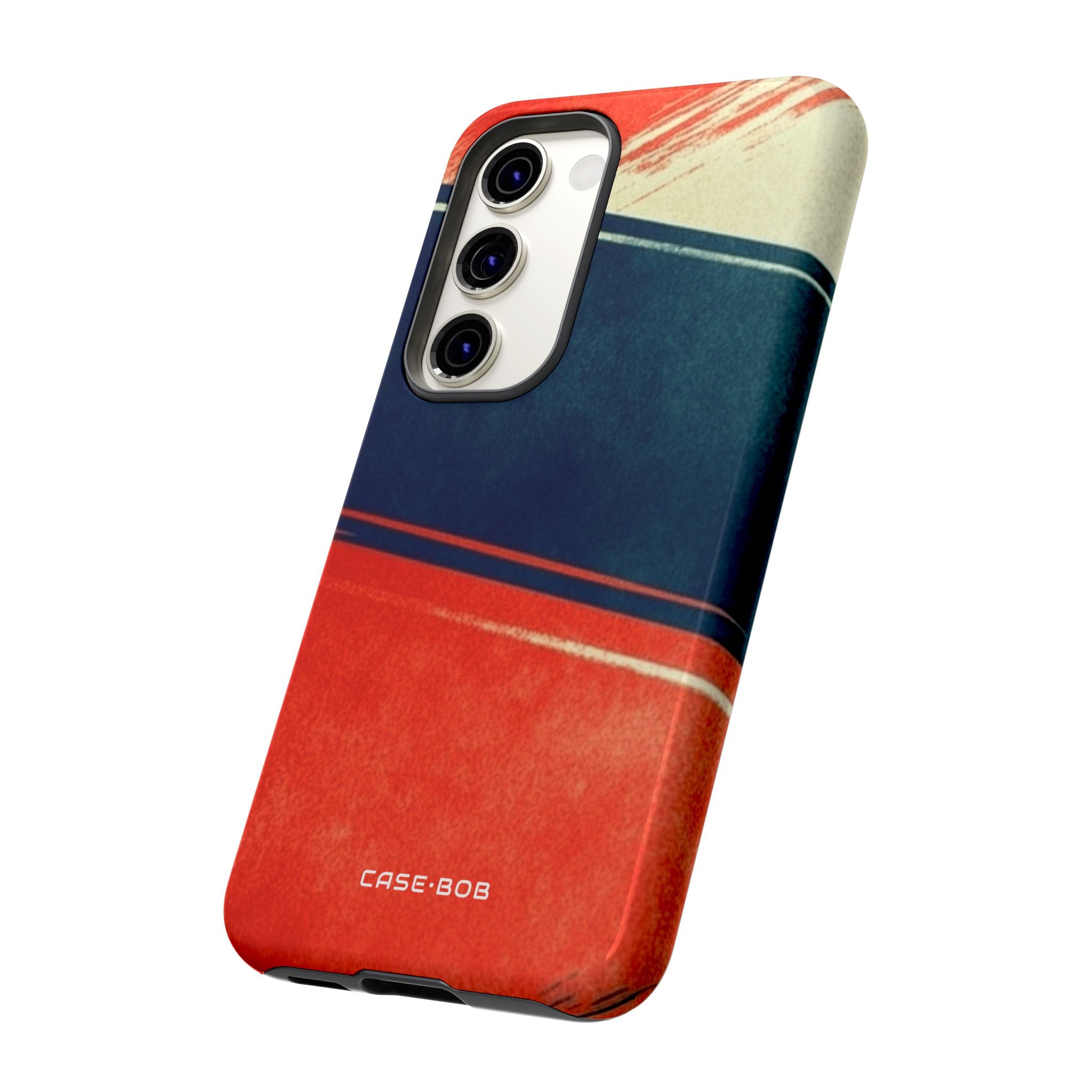 Blaue diagonale Bewegung Samsung S23 Case - Tough