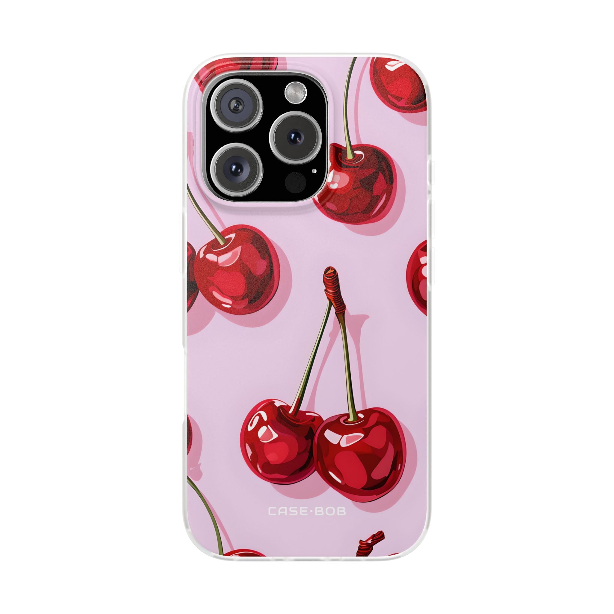 Glossy Cherry Burst iPhone 16 Pro Case - Soft - CASE•BOB