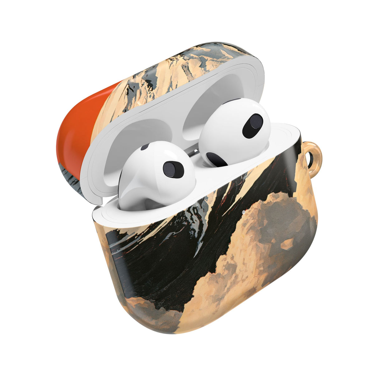 Sacred Peak Fuji · Hard Case for AirPods & AirPods Pro · Orange