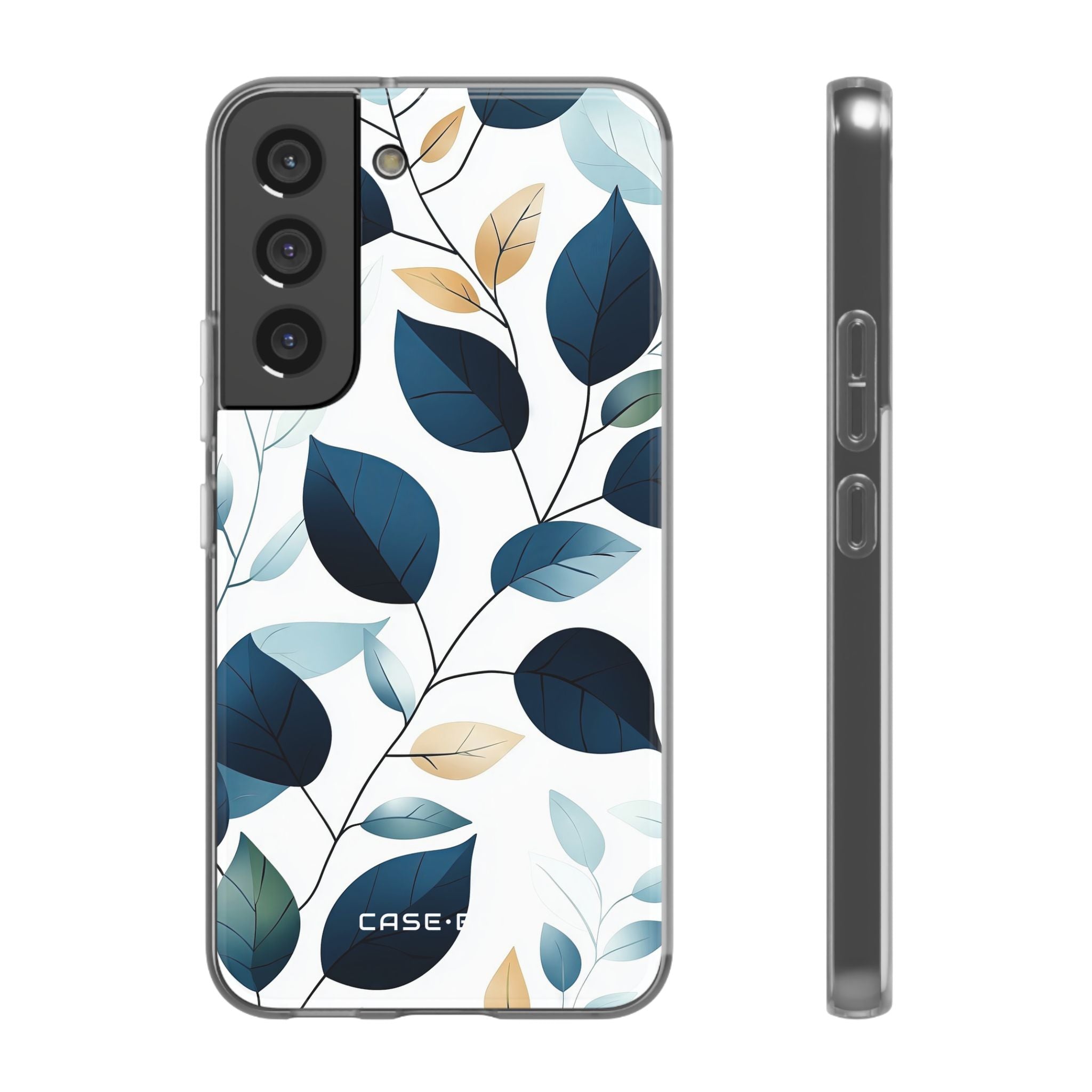 Navy Blattadern Samsung S22 - Soft