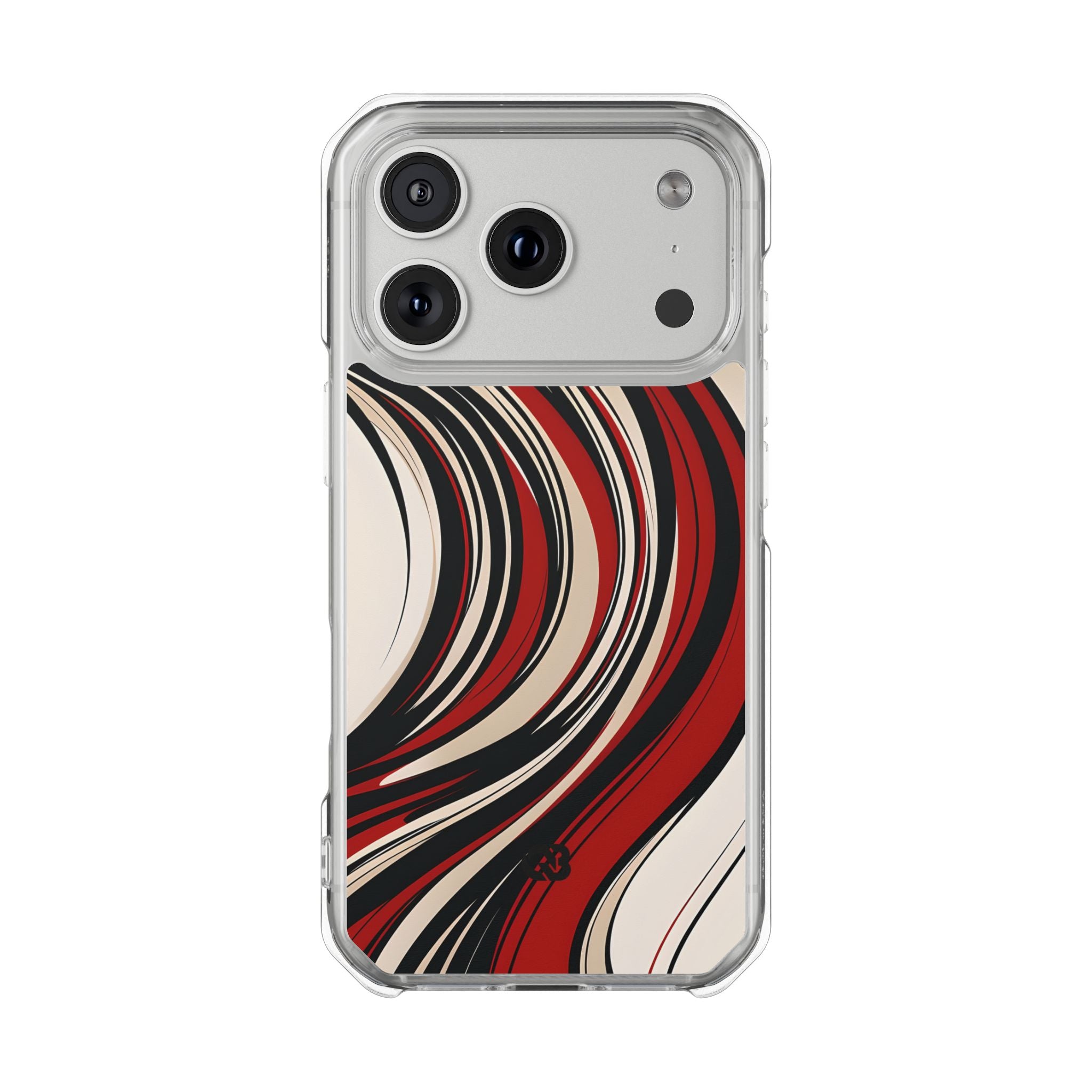 Karmesin Fluss Wellen · Impact Handyhülle für iPhone · Magsafe