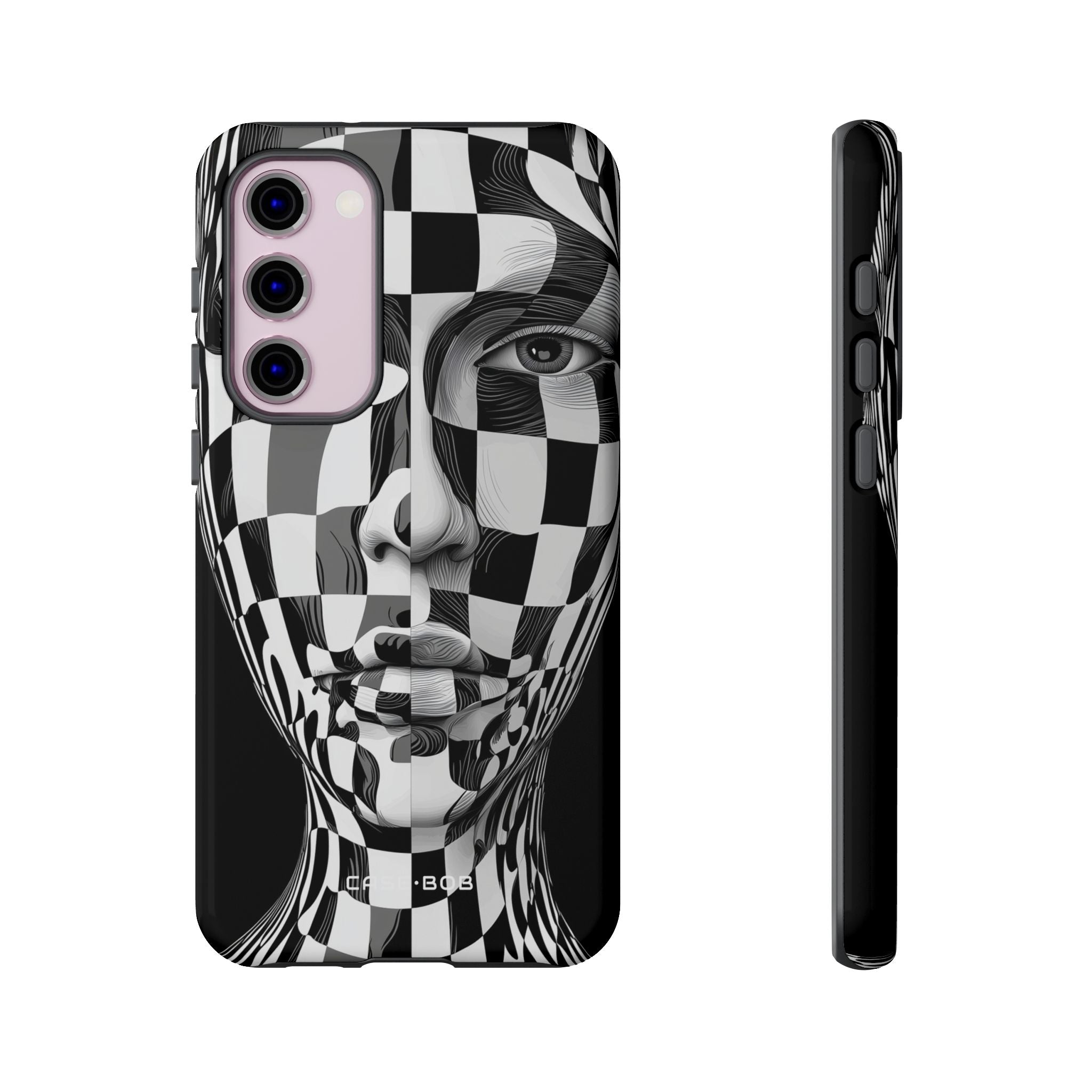 Checkered Face Samsung S23 Plus Case - Tough