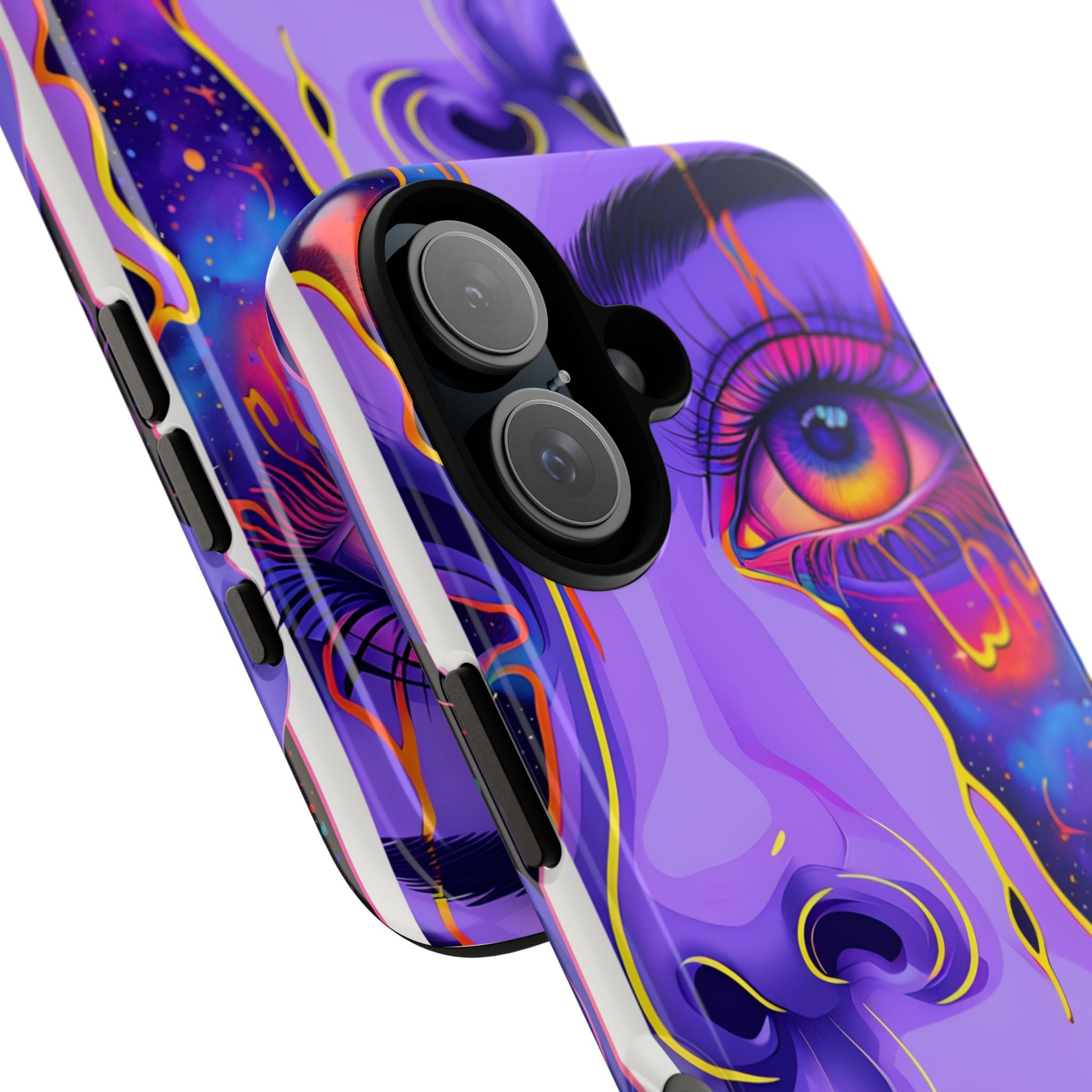 Violet Cosmic Gaze · Tough Custodia per iPhone