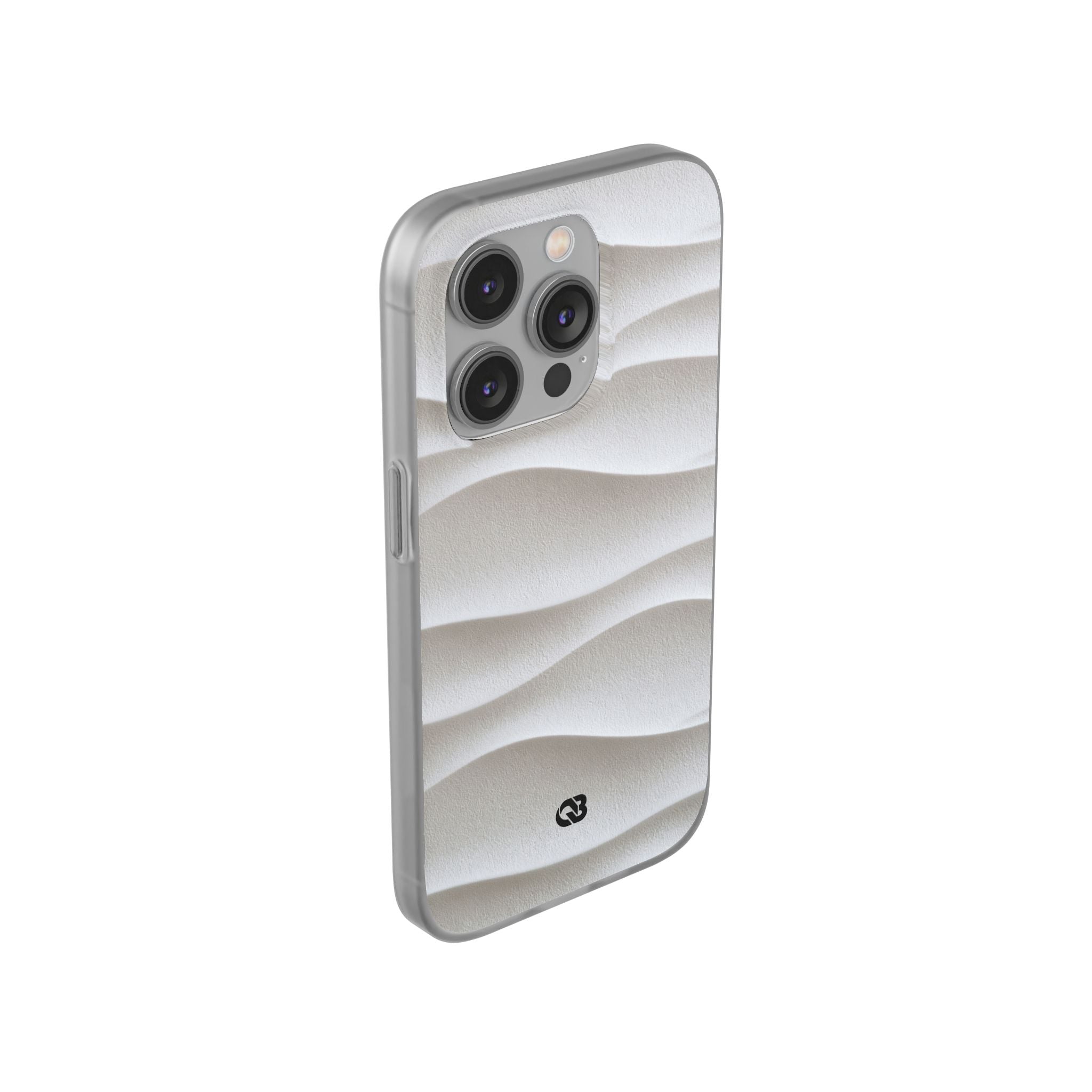 White Lite Phone Case for iPhone - Arctic Flow Ridges