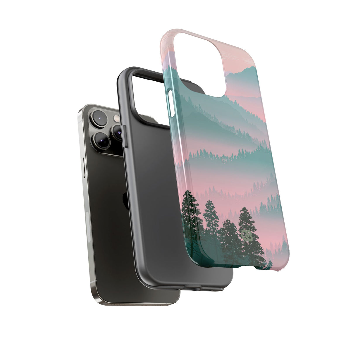 Teal Tough Phone Case for iPhone - Alpine Mist Teal