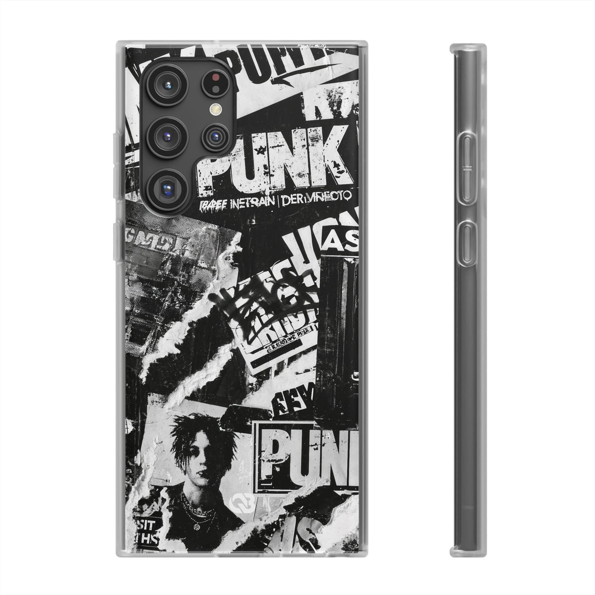 Underground Punk Collage · Lite Phone Case for Samsung · Black