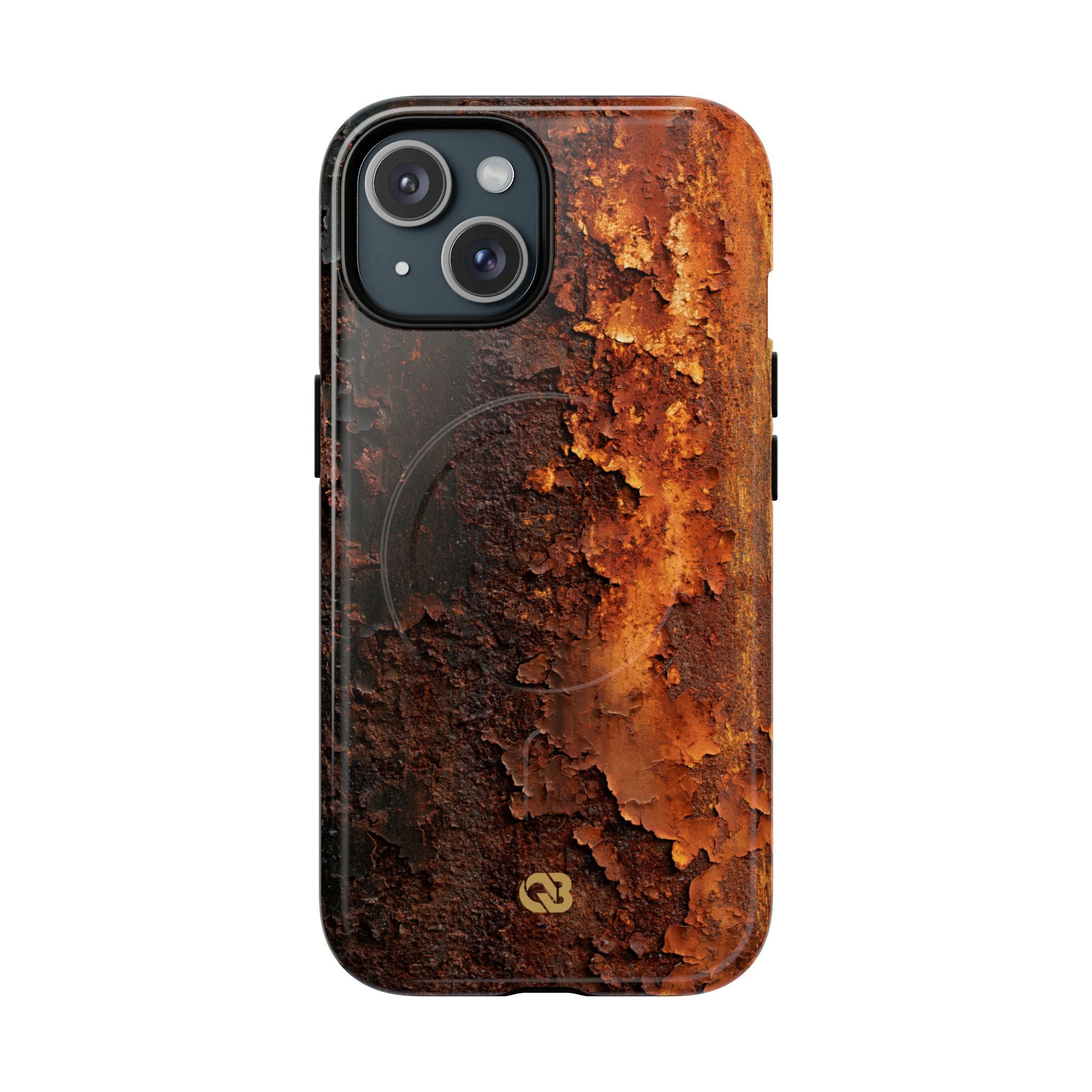 Orange Tough 2.0 Magsafe Phone Case for iPhone - Oxidized Iron Crust
