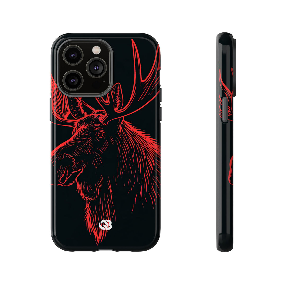 Nordic Elk · Tough Phone Case for iPhone · Black