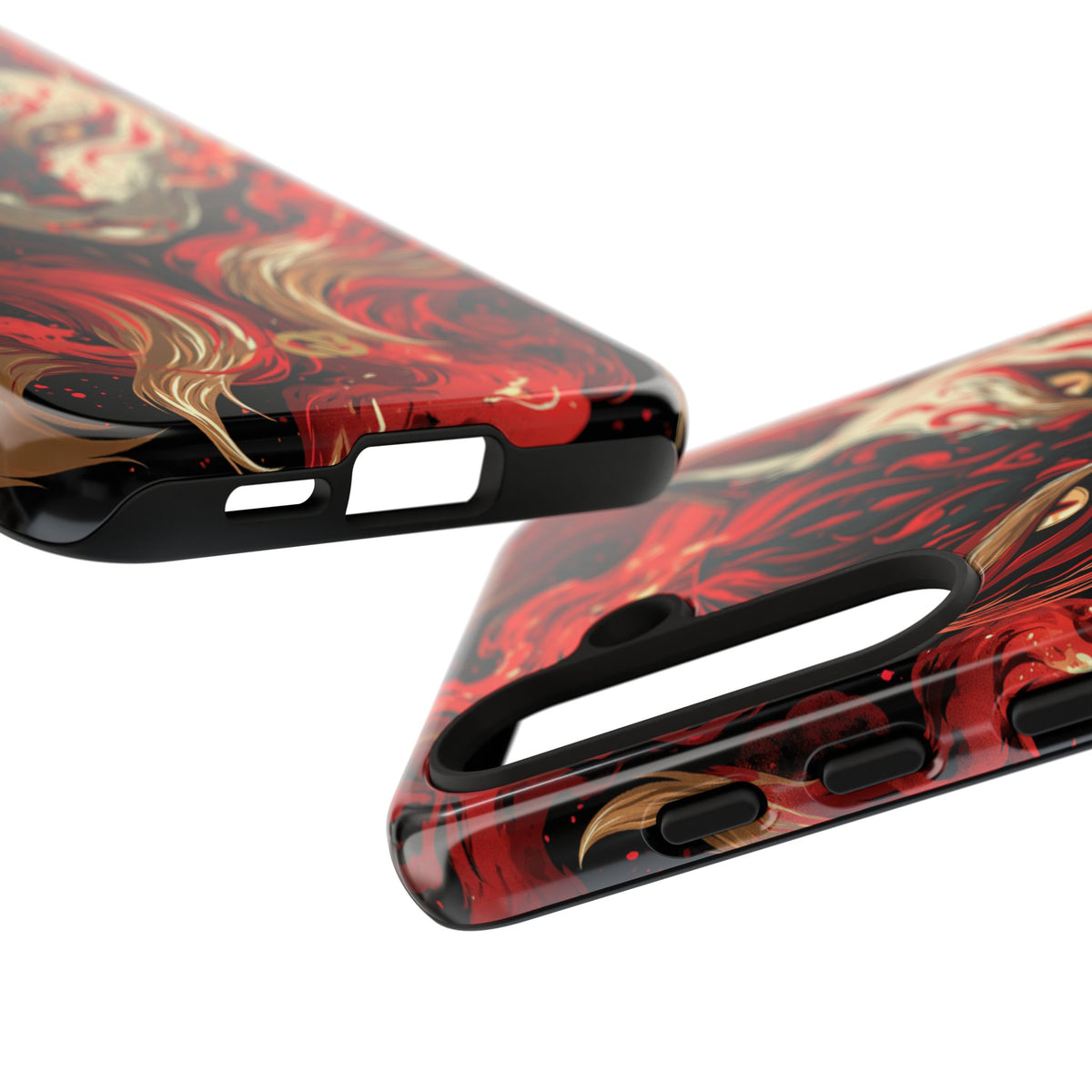 Crimson Kitsune Spirit · Tough Phone Case for Samsung · Red
