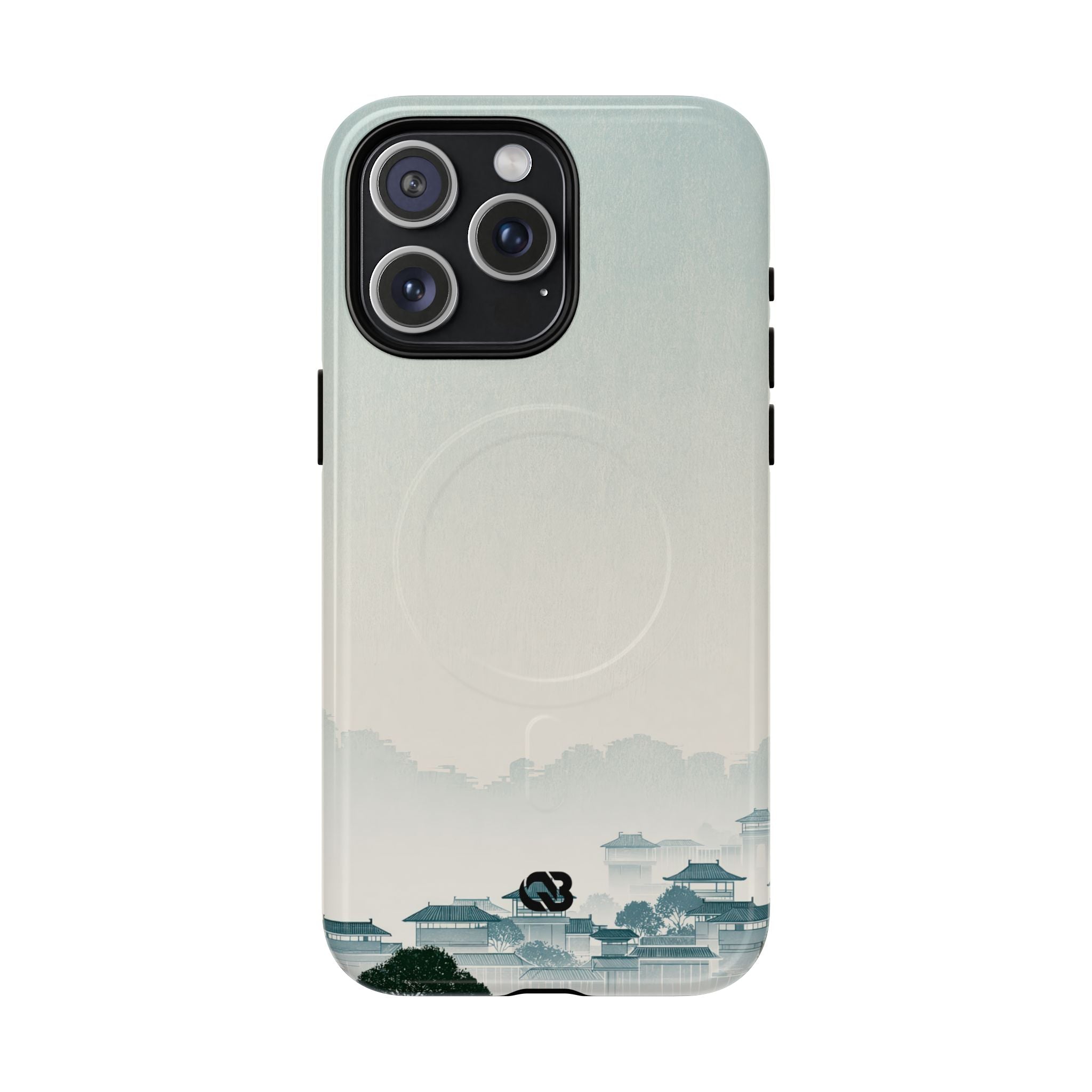 Blue Tough 2.0 Magsafe Phone Case for iPhone - Mist Valley Pagoda
