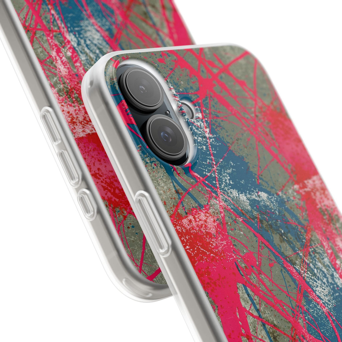 Neon Static Drip · Lite Phone Case for iPhone · Pink