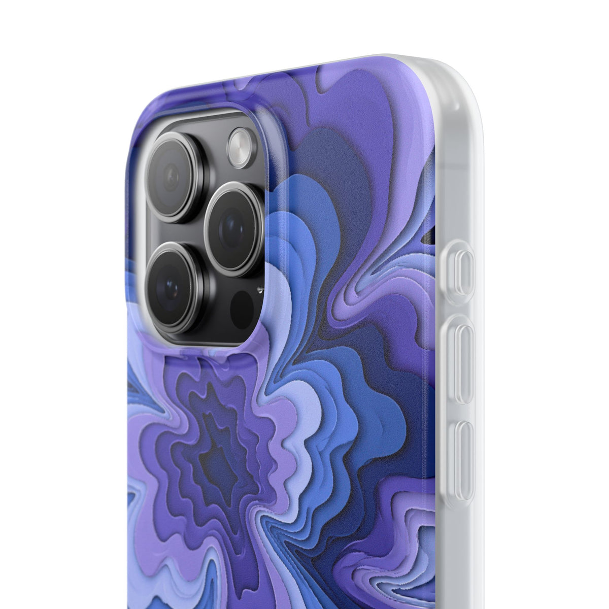 Periwinkle Strata Bloom · Lite Phone Case for iPhone · Purple