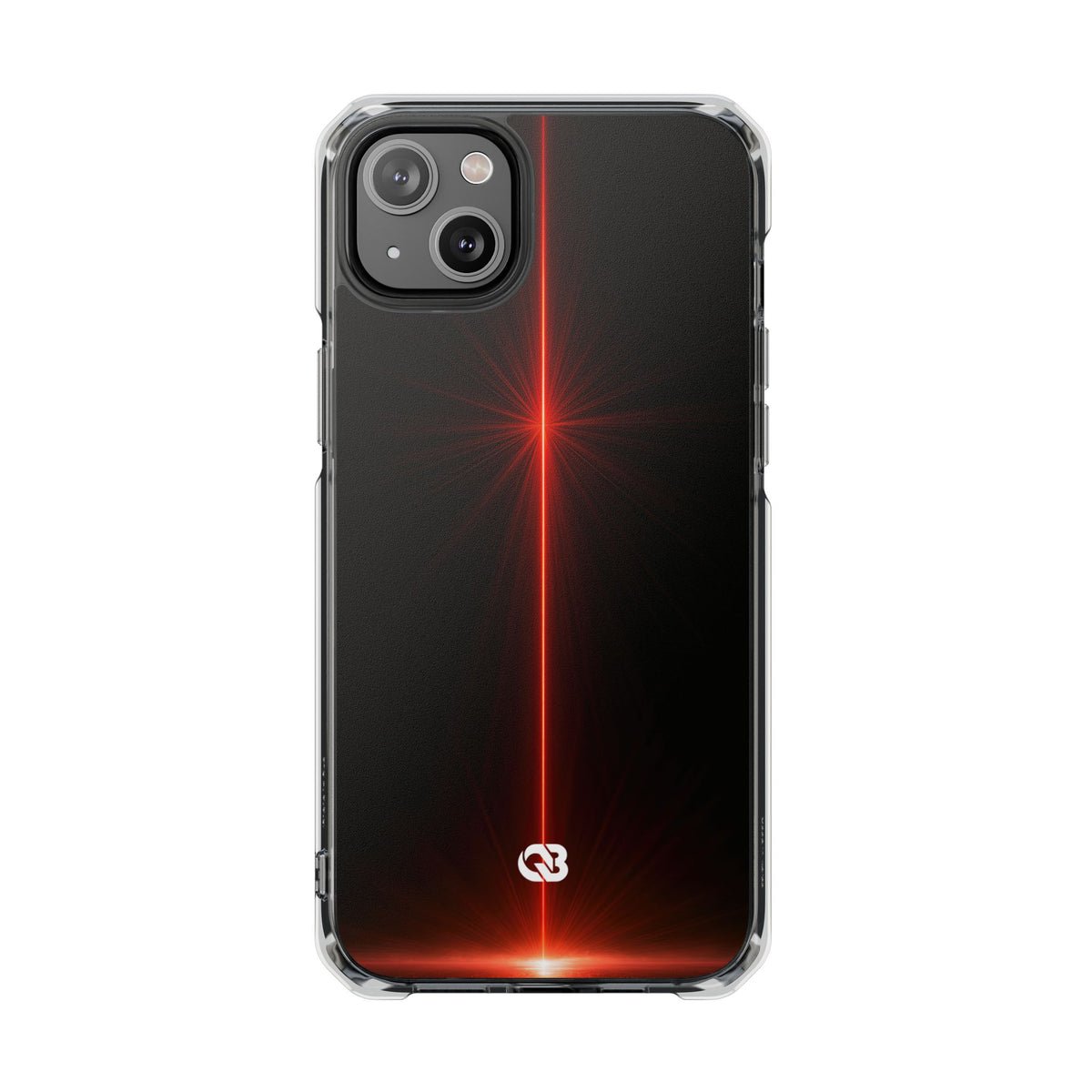 Red Impact MagSafe Phone Case for iPhone - Crimson Flare Vector