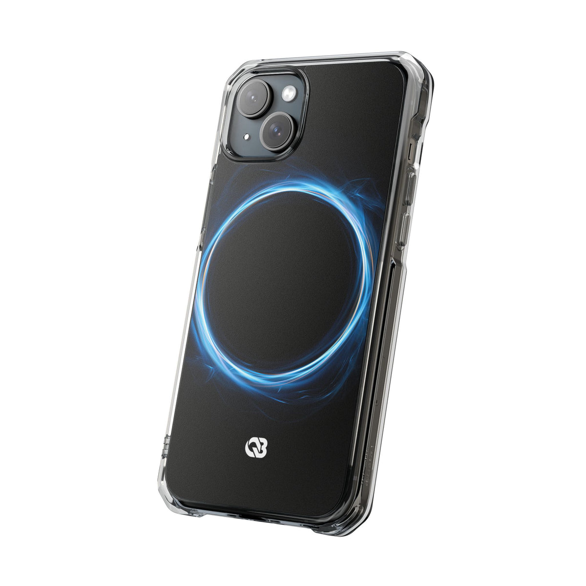 Luminous Corona · Clear Impact Magnetic Phone Case for iPhone · Blue