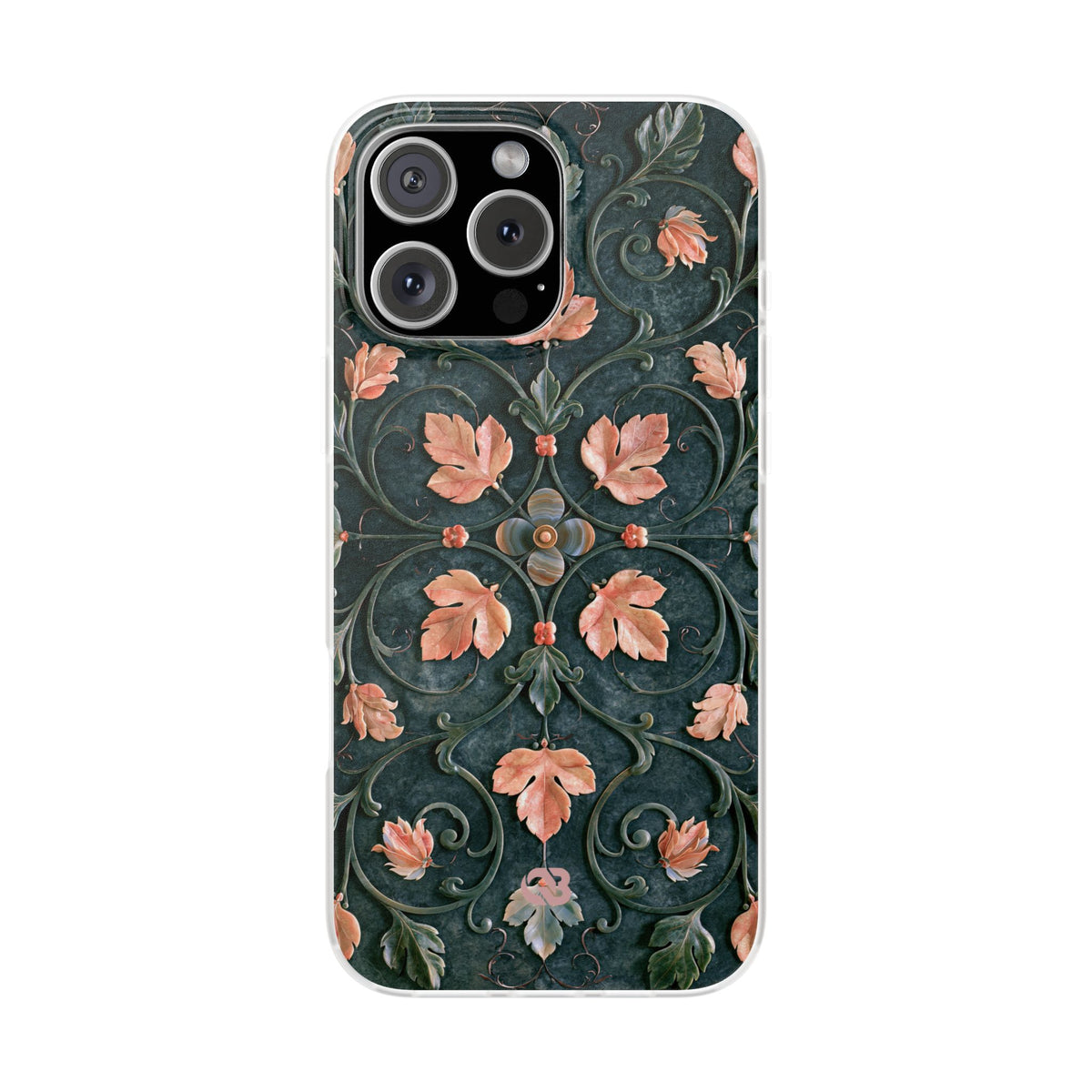 Florentine Rose Arabesque · Lite Phone Case for iPhone · Green