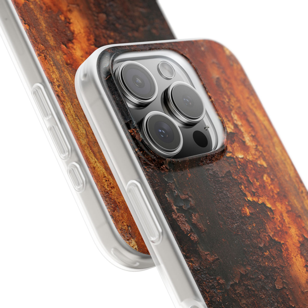 Orange Lite Phone Case for iPhone - Oxidized Iron Crust