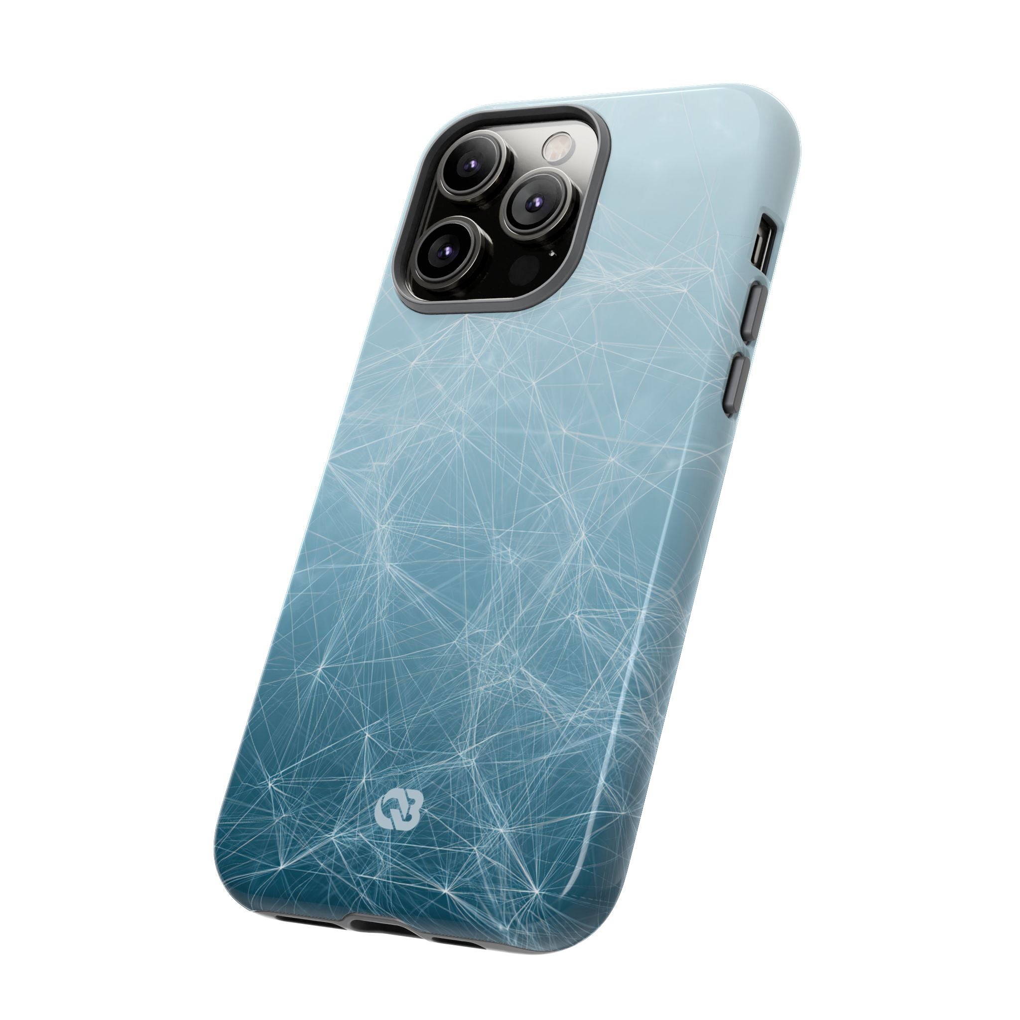 Teal Tough Phone Case for iPhone - Arctic Digital Nexus
