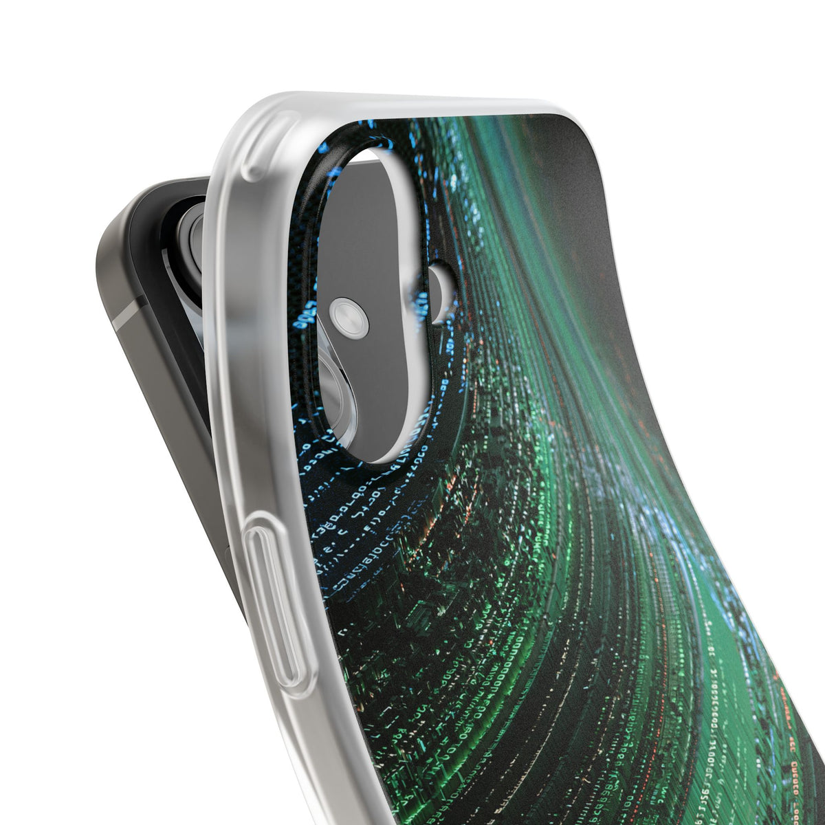Orbital Data Stream · Lite Phone Case for iPhone · Green
