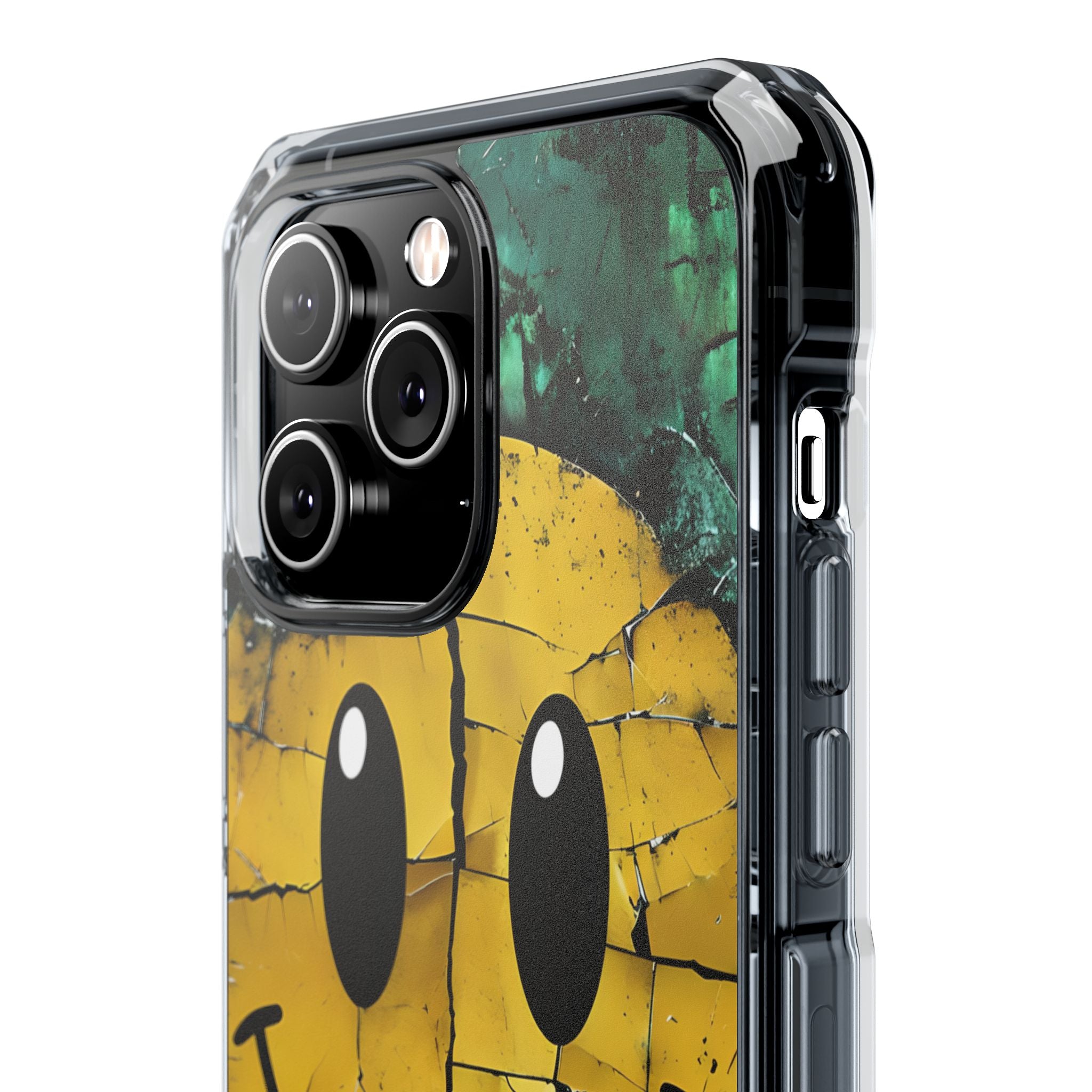 Haljennut Hymyilevä iPhone 14 Pro Max - Impact suojakotelo