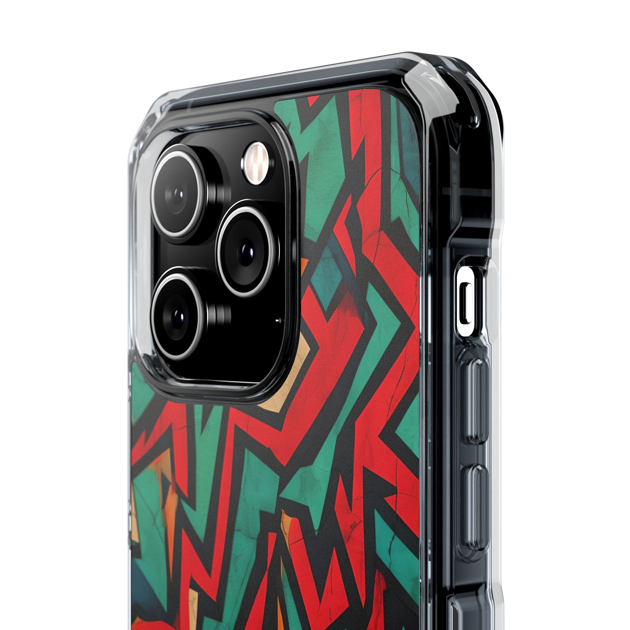 Jagged Teal Static · Impact Phone Case for iPhone · Magsafe