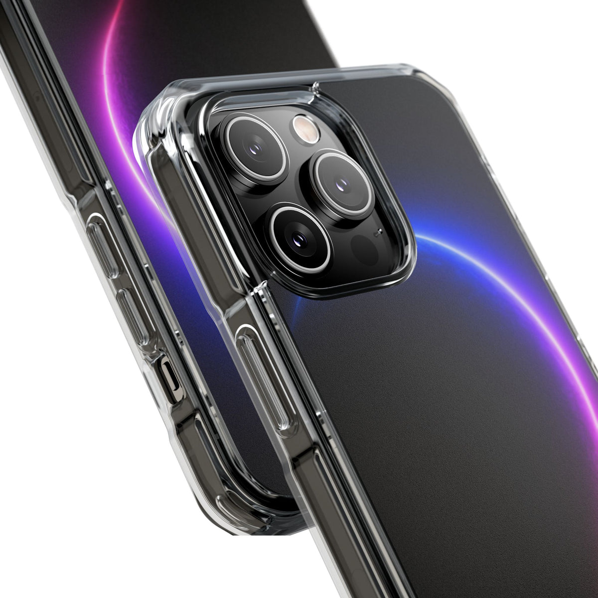 Luminous Eclipse · Clear Impact Magnetic Phone Case for iPhone · Black