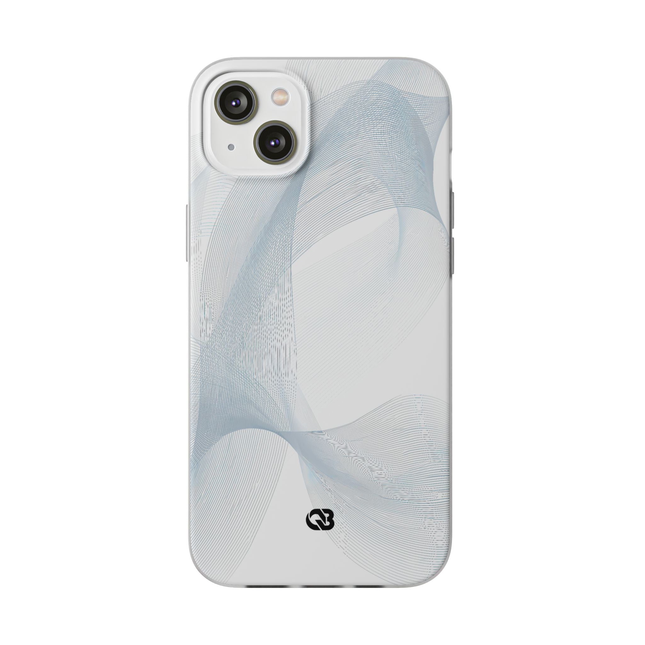 White Lite Phone Case for iPhone - Arctic Line Current