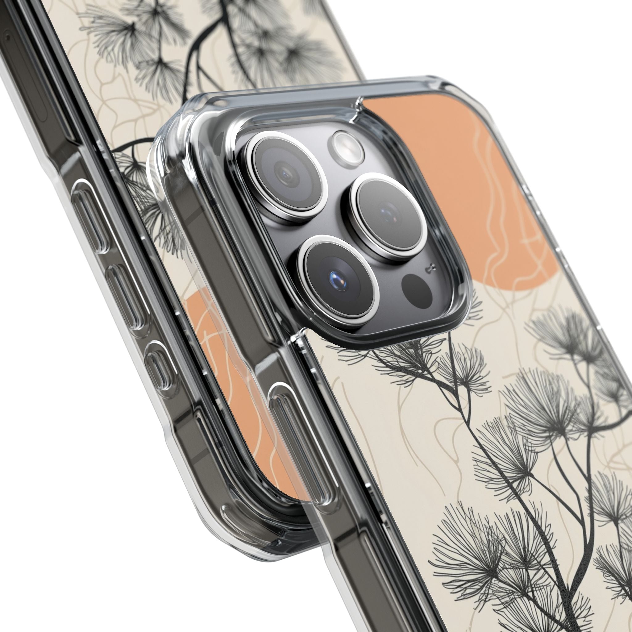 Spiky Tree Sunset iPhone 15 Pro Case - Impact