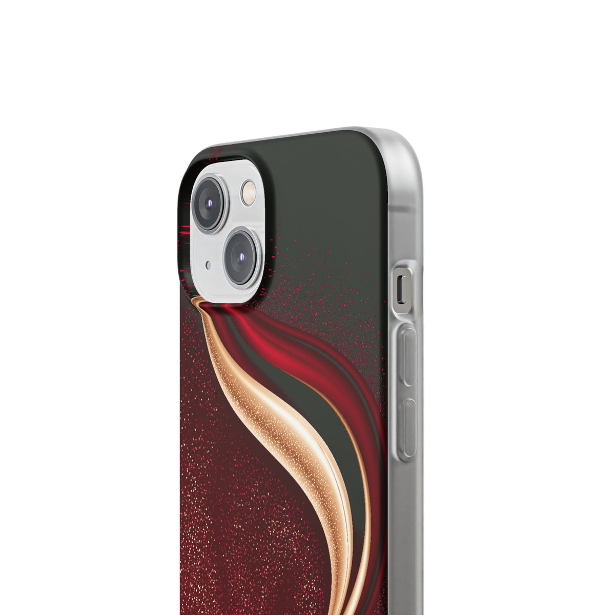 Gilded Crimson Flow · Lite Phone Case for iPhone · Red