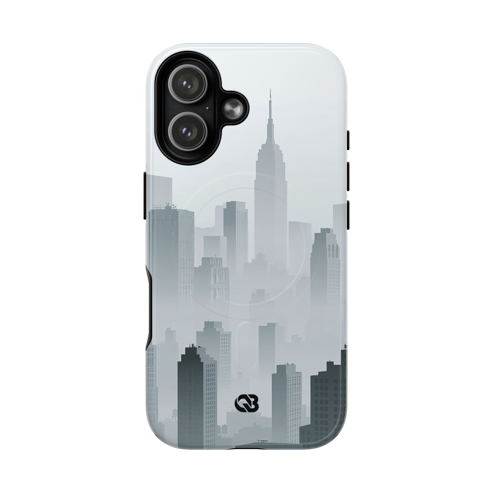 Grey Tough 2.0 Magsafe Phone Case for iPhone - Steel Mist Skyline