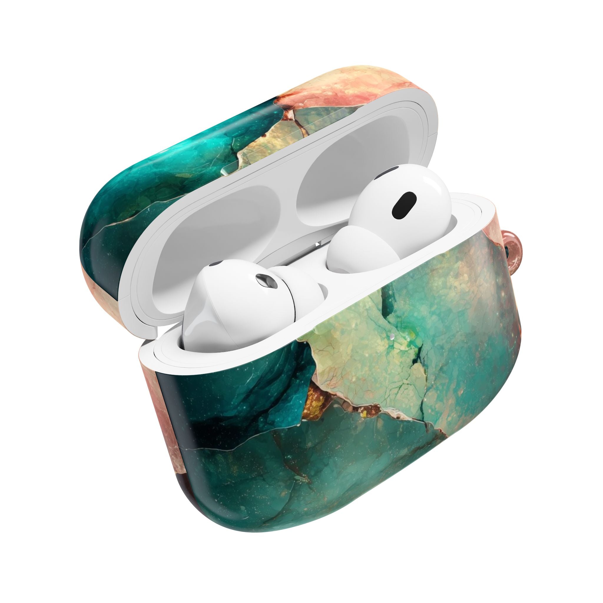 Fractured Gemstone Teal - AirPods Case
