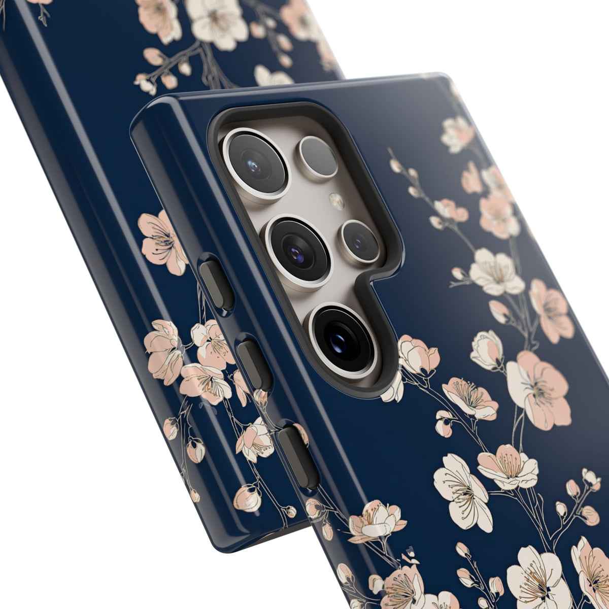Midnight Plum Blossom · Tough Phone Case for Samsung · Blue