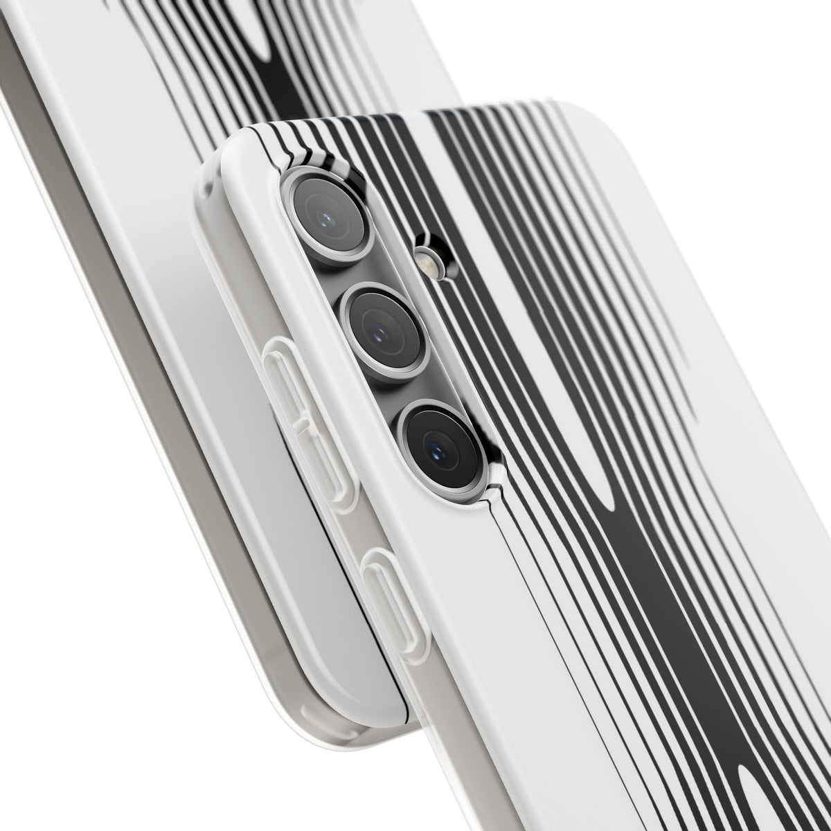 White Lite Phone Case for Samsung - Kinetic Mono Distortion