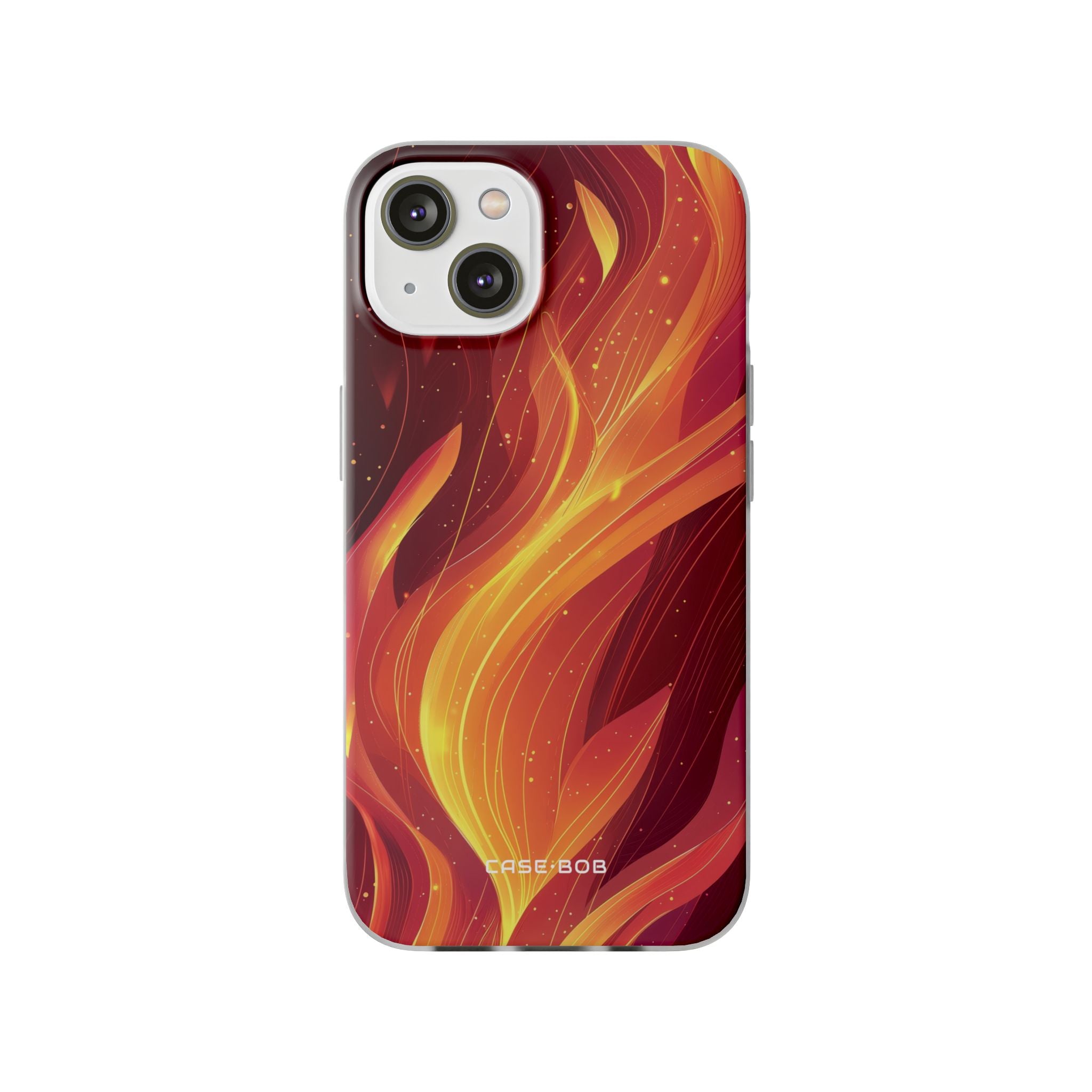 Flaming Flow iPhone 14 Skal - Mjukt