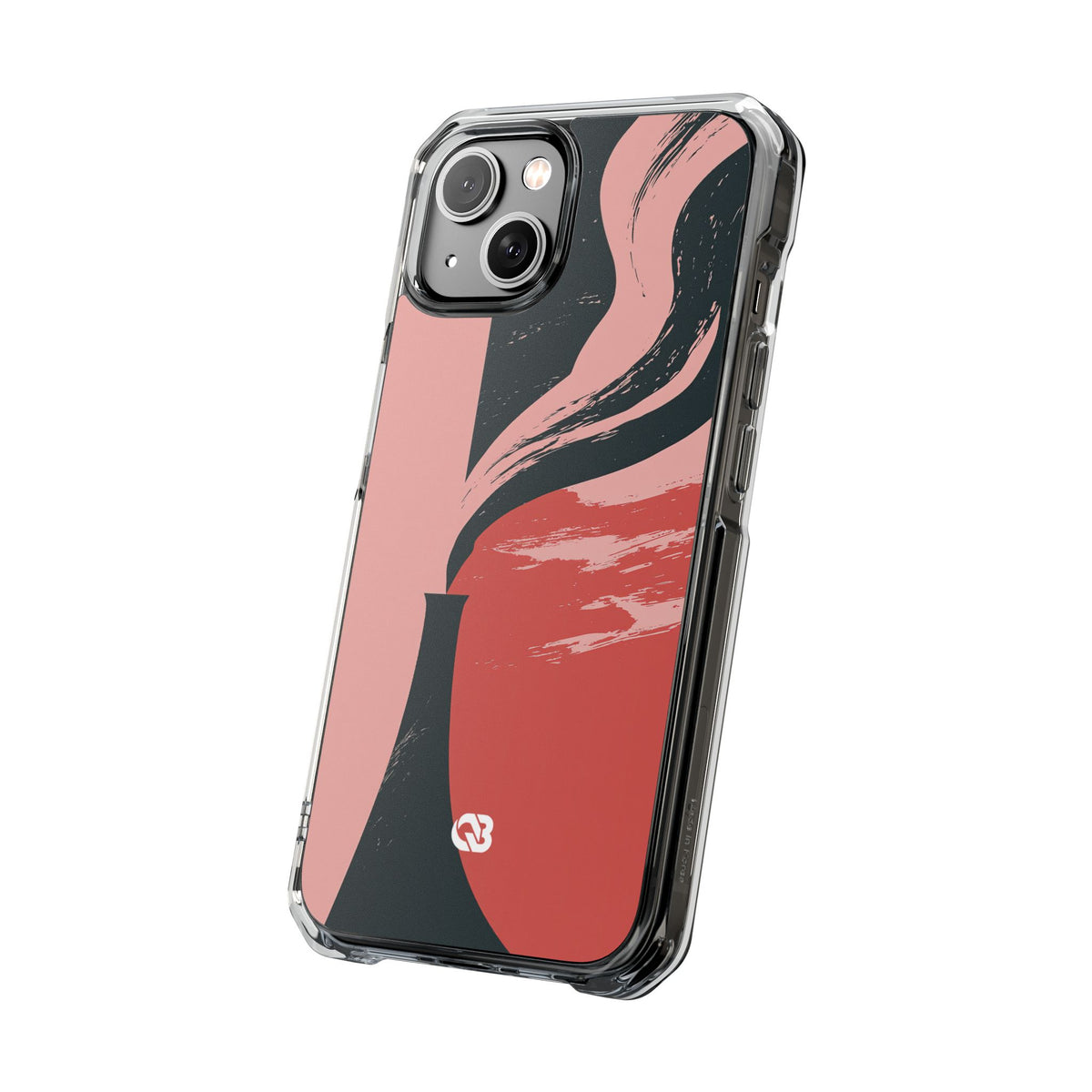 Pink Impact MagSafe Phone Case for iPhone - Cinder Rose Plume